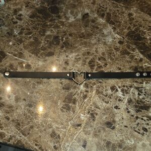 Black Heart Choker Necklace